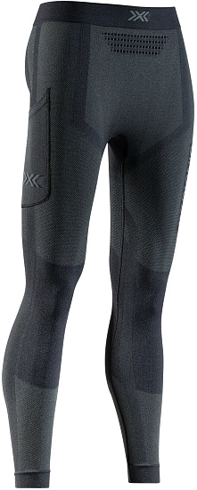 Тайтсы женские X-Bionic Xceed Run Long X Black/Rhino Grey - Фото 1 большая