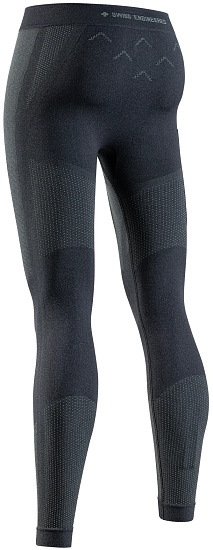 Тайтсы женские X-Bionic Xceed Run Long X Black/Rhino Grey - Фото 2 большая