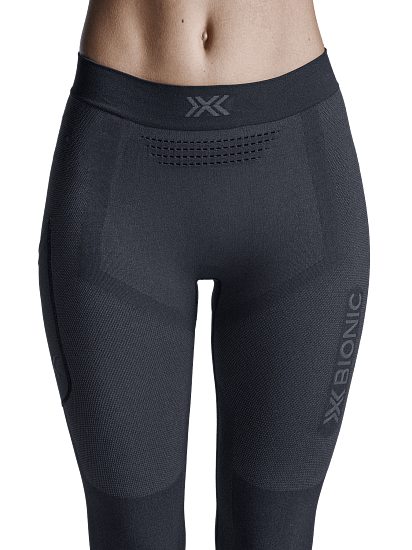 Тайтсы женские X-Bionic Xceed Run Long X Black/Rhino Grey - Фото 3 большая