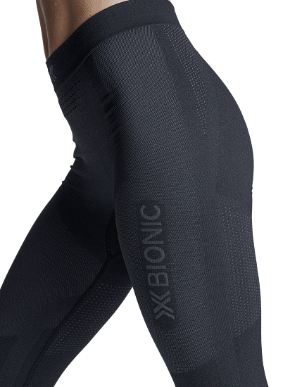 Тайтсы женские X-Bionic Xceed Run Long X Black/Rhino Grey - Фото 5 большая