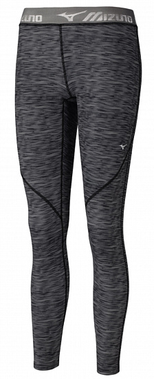 Тайтсы женские Mizuno Impulse Printed Long Чер/Чер - Фото 1 большая