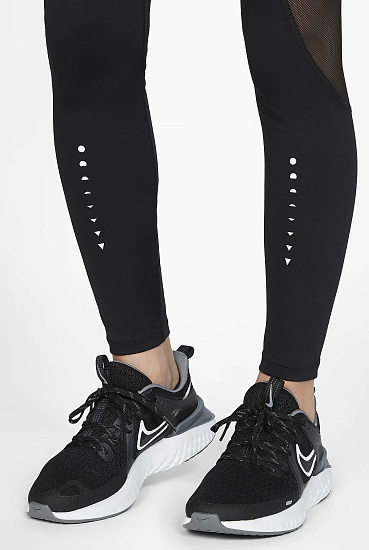 Тайтсы женские Nike Icon Clash Speed 7/8 Black/Sapphire/Fire Pink/White - Фото 9 большая
