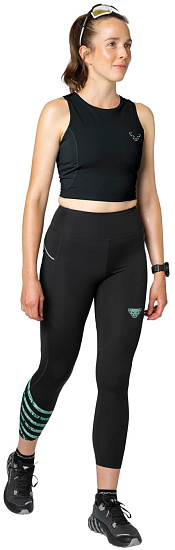 Тайтсы женские Dynafit Trail 7/8 Black Out - Фото 2 большая