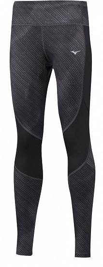 Тайтсы женские Mizuno Impulse Printed Long Т.Сер - Фото 1 большая