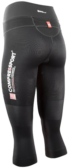 Тайтсы женские Compressport Pirate 3/4 Черный - Фото 2 большая
