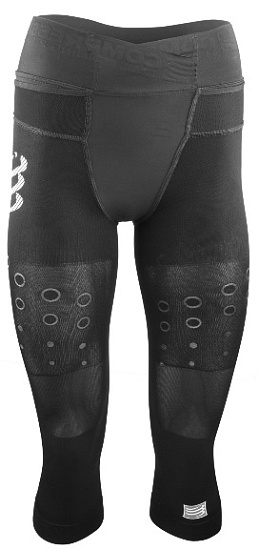 Тайтсы женские Compressport Pirate 3/4 Черный - Фото 3 большая