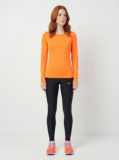 Тайтсы женские Mizuno Trail Multipocket Black - Фото 3 большая