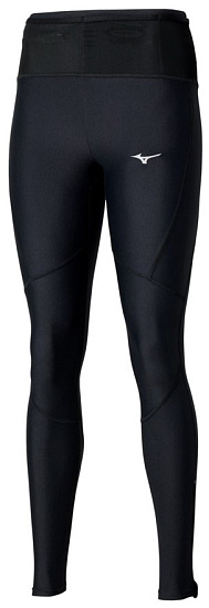 Тайтсы женские Mizuno Trail Multipocket Black - Фото 1 большая