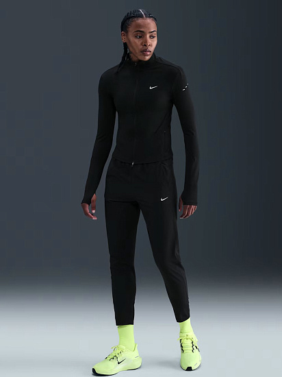 Брюки женские Nike Tempo Dri-FIT Mr 7/8 Black/Reflective Silver - Фото 5 большая