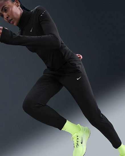 Брюки женские Nike Tempo Dri-FIT Mr 7/8 Black/Reflective Silver - Фото 7 большая