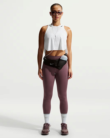 Тайтсы женские Nike Dri-FIT Swift Hr 7/8 Tattoo/Reflective Silver - Фото 5 большая