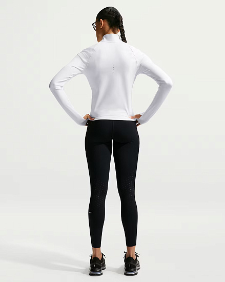 Тайтсы женские Nike Dri-FIT Swift Hr 7/8 Black/Reflective Silver - Фото 9 большая