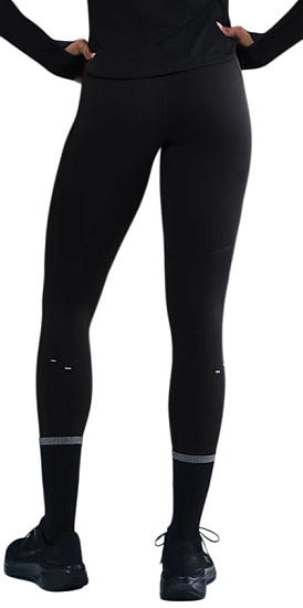 Тайтсы женские Nike Dri-FIT Tempo Hr 7/8 Black/Reflective Silver - Фото 4 большая