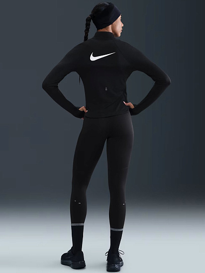 Тайтсы женские Nike Dri-FIT Tempo Hr 7/8 Black/Reflective Silver - Фото 4 большая