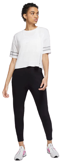Брюки женские Nike Bliss Luxe Black/Clear - Фото 3 большая