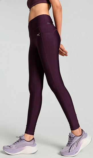 Тайтсы женские Puma Run Ultraform Hw Fl Midnight Plum - Фото 4 большая