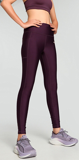 Тайтсы женские Puma Run Ultraform Hw Fl Midnight Plum - Фото 7 большая