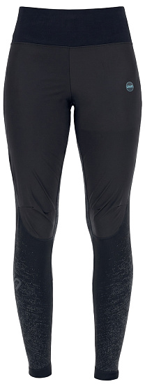 Тайтсы женские UYN Running Exceleration Wind Long Black/Cloud - Фото 1 большая