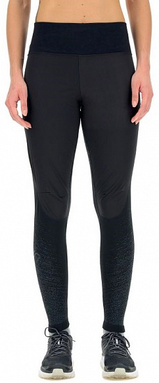Брюки женские UYN Running Exceleration Wind Long Black/Cloud - Фото 1 большая