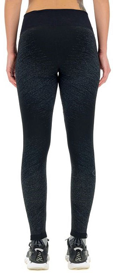 Брюки женские UYN Running Exceleration Wind Long Black/Cloud - Фото 2 большая