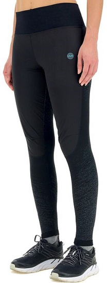 Брюки женские UYN Running Exceleration Wind Long Black/Cloud - Фото 3 большая