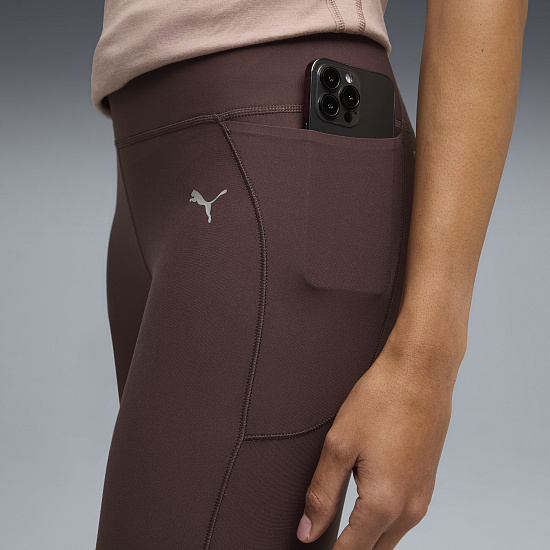 Тайтсы женские Puma Dreamrun 7/8Th Chocolate Brown - Фото 6 большая