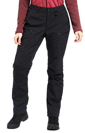 Брюки женские Haglofs Mid Fjell Insulated True Black Short - Фото 3 большая