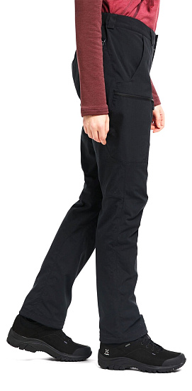 Брюки женские Haglofs Mid Fjell Insulated True Black Short - Фото 5 большая