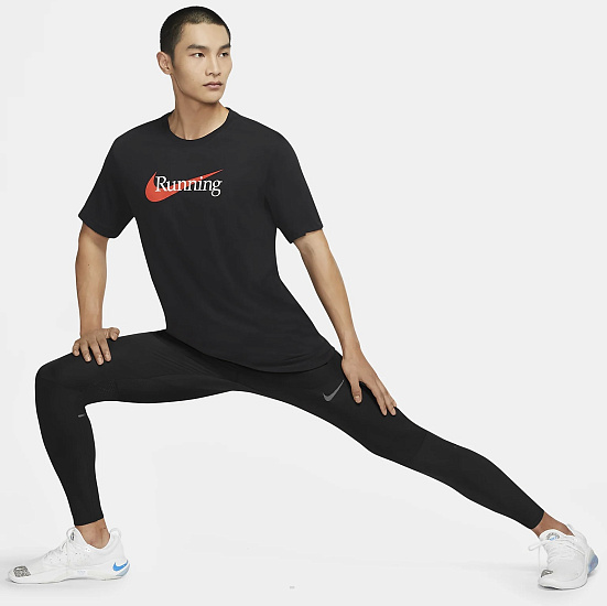 Брюки мужские Nike Swift Black - Фото 4 большая