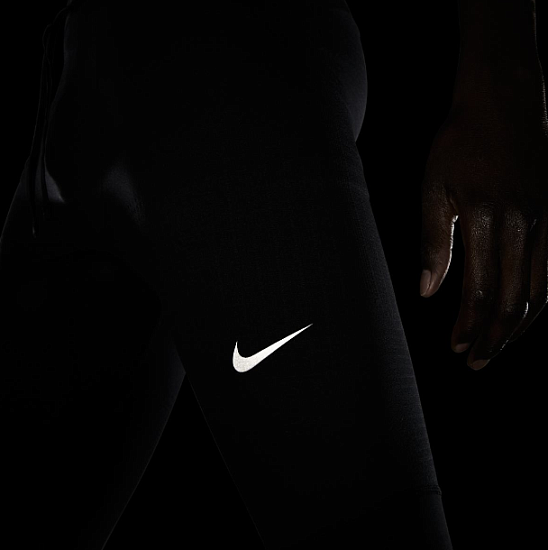 Тайтсы мужские Nike Phenom Elite Black/Reflective Silv - Фото 8 большая
