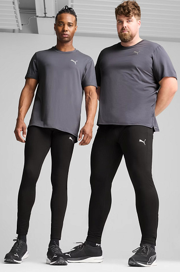 Тайтсы мужские Puma Run Black - Фото 2 большая