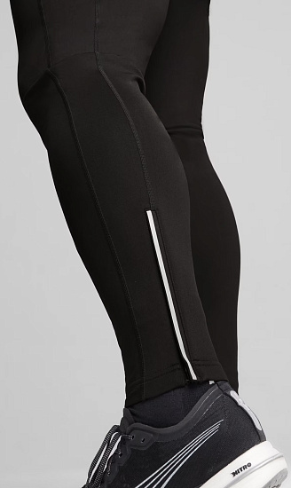 Тайтсы мужские Puma Run Black - Фото 3 большая