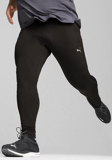 Тайтсы мужские Puma Run Black - Фото 4 большая