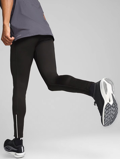 Тайтсы мужские Puma Run Black - Фото 5 большая