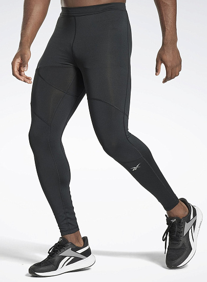 Тайтсы мужские Reebok Running Speedwick Tight Черный - Фото 2 большая