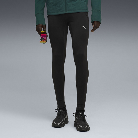 Брюки мужские Puma Run Microfleece Black - Фото 3 большая