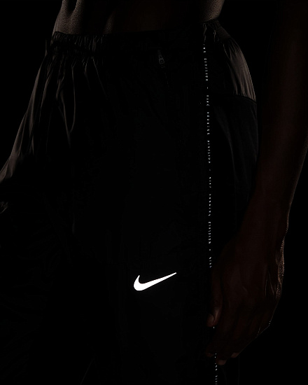 Тайтсы мужские Nike Phenom Elite Shield Run Division Black/Black - Фото 8 большая