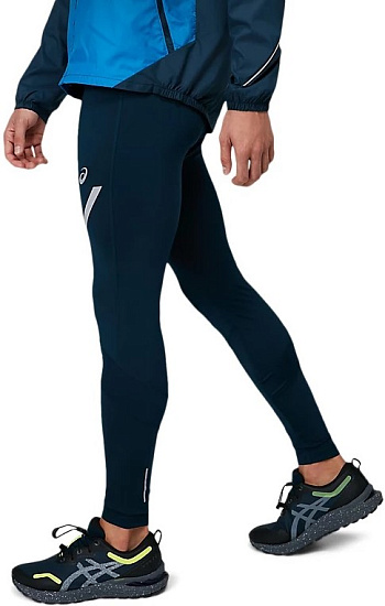 Тайтсы мужские ASICS Lite-Show French Blue - Фото 3 большая