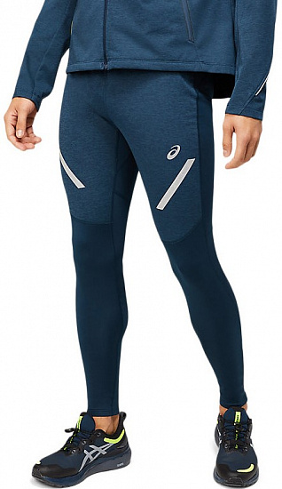 Тайтсы мужские ASICS Lite-Show Winter French Blue - Фото 1 большая