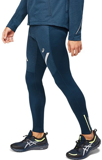Тайтсы мужские ASICS Lite-Show Winter French Blue - Фото 3 большая