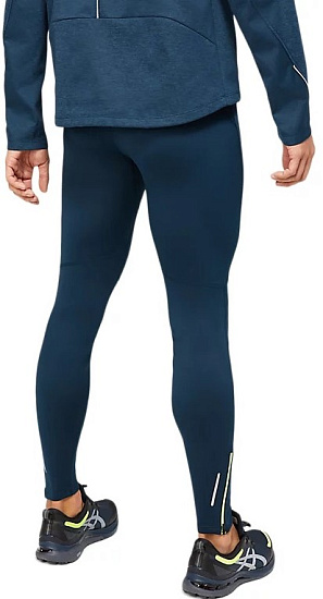 Тайтсы мужские ASICS Lite-Show Winter French Blue - Фото 4 большая