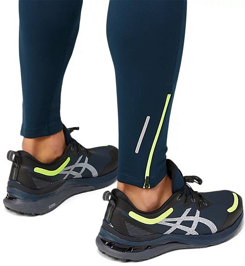 Тайтсы мужские ASICS Lite-Show Winter French Blue - Фото 5 большая