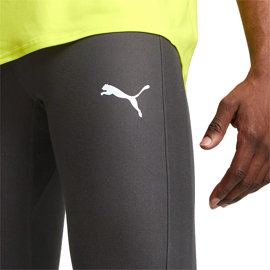 Тайтсы мужские Puma Run Brushed Puma Black - Фото 4 большая