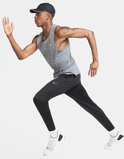 Брюки мужские Nike Essential Knit Black - Фото 7 большая