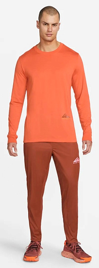 Брюки мужские Nike Dri-FIT Phenom Elite Rugged Orange/Mantra Orange/Habanero Red - Фото 3 большая