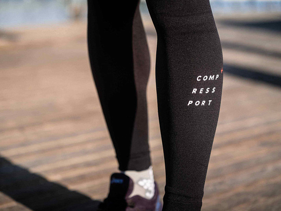 Тайтсы мужские Compressport Run Under Control Черный - Фото 3 большая