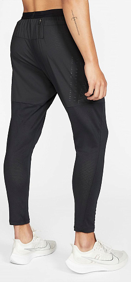 Брюки мужские Nike Phenom Track FF Black/Reflective Silv - Фото 3 большая