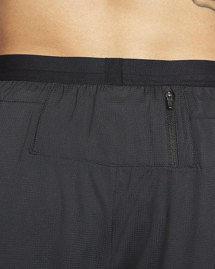 Брюки мужские Nike Phenom Track FF Black/Reflective Silv - Фото 4 большая