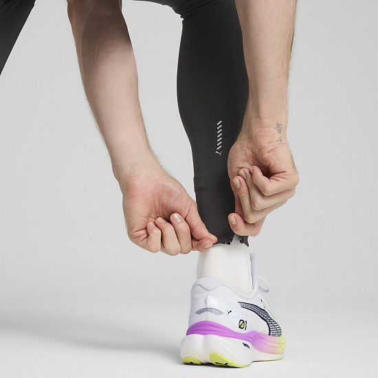 Тайтсы мужские Puma Run Vel Long Black - Фото 7 большая