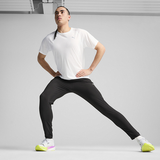 Брюки мужские Puma Run Velocity Tapered Black - Фото 5 большая